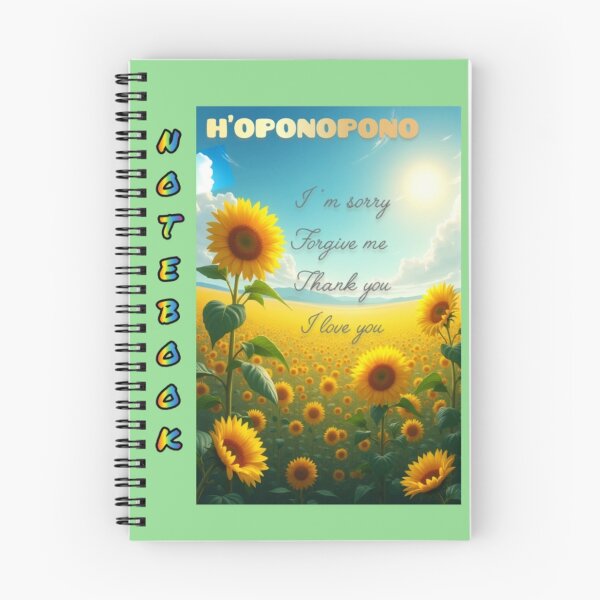 Item preview, sunflower world and ho'oponopono phrases designed and sold by Kikimarketplace.