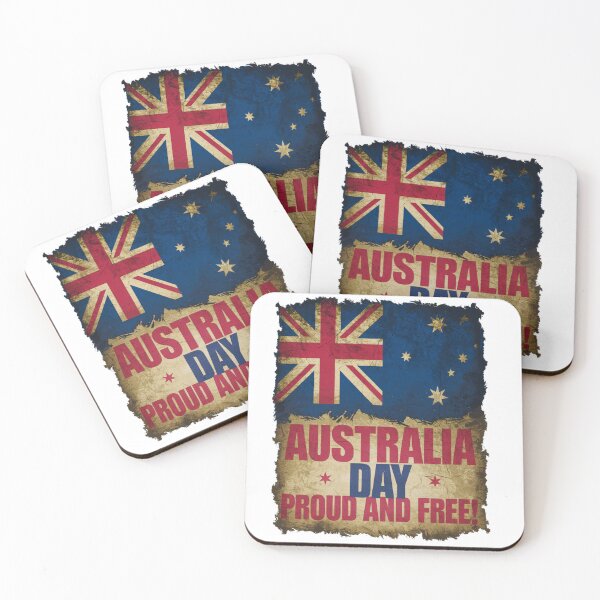 Item preview, Australia Day Distressed Flag - Proud and Free designed and sold by Justin Haas.