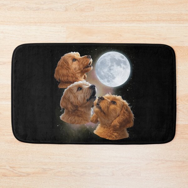 Item preview, Three Cockapoos Howling at the Moon - Playful Cosmic Dog Lover's designed and sold by tronictees.