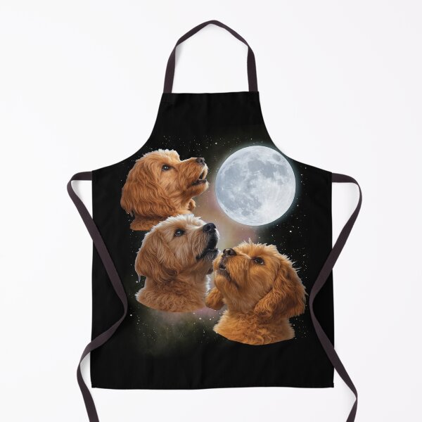 Item preview, Three Cockapoos Howling at the Moon - Playful Cosmic Dog Lover's designed and sold by tronictees.