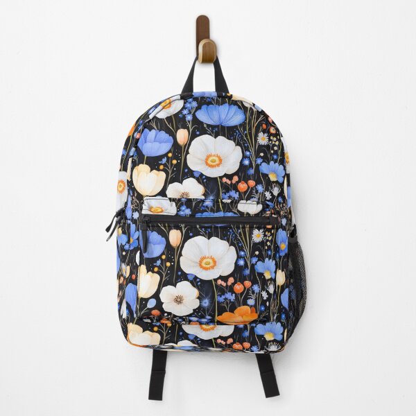 Item preview, Midnight Garden: Floral Splendor on Black designed and sold by MindKunst.