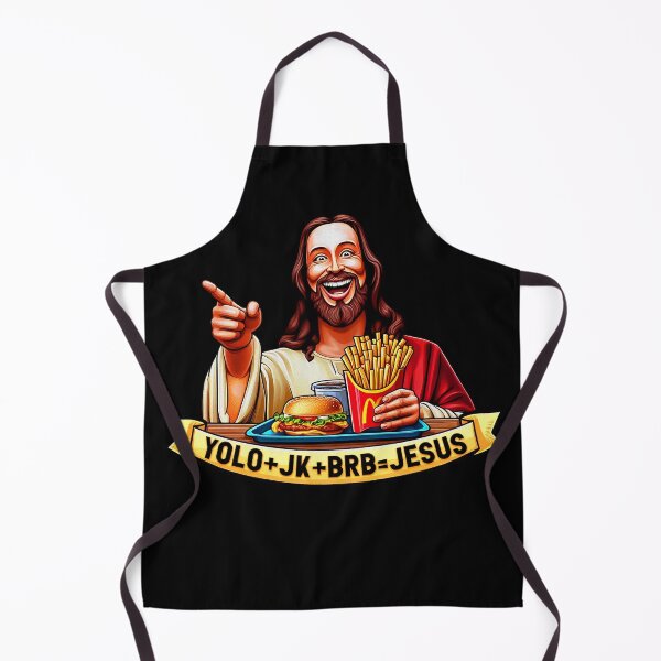 Item preview, YOLO JK BRB Jesus Fast Food designed and sold by plushism.