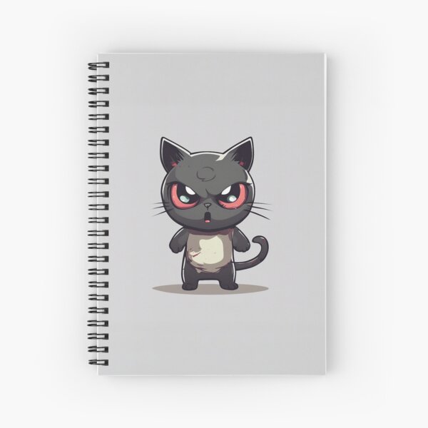 Chibi Kampf-Katze Spiralblock