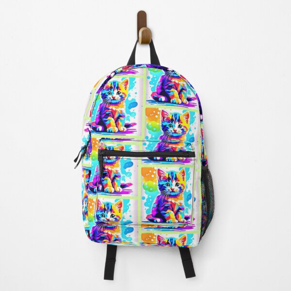 Item preview, Colorful Kitty Splash designed and sold by Health And Fitness Posts e-Store.