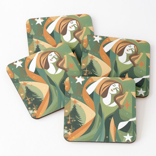 Item preview, Allegorical Christmas Among Pines and Stars designed and sold by Ciervo Primavera.