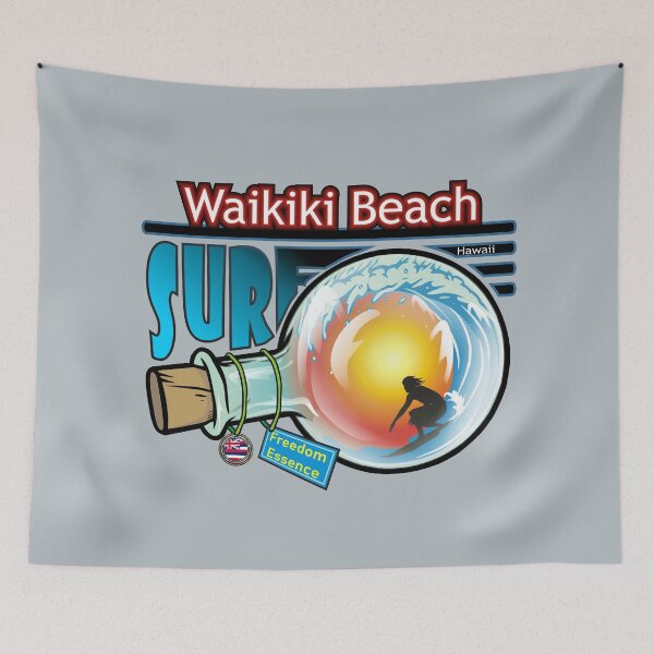 Item preview, Waikiki Beach Hawaii surf freedom essence designed and sold by studioss76.