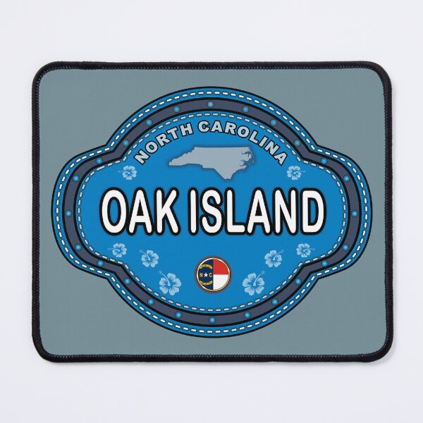 Item preview, Oak Island North Carolina stitching effect emblem designed and sold by studioss76.