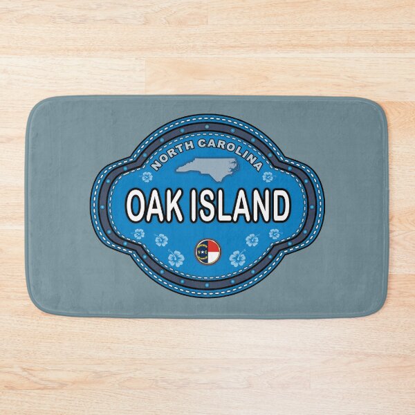 Item preview, Oak Island North Carolina stitching effect emblem designed and sold by studioss76.