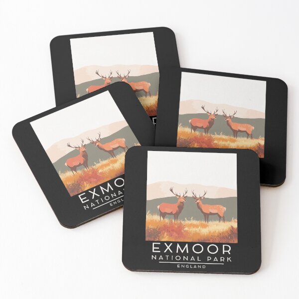 Item preview, A Vintage Illustration of Exmoor National Park - England  designed and sold by GoodOldVintage.