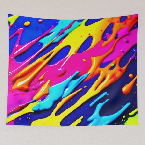 Item preview, Neon Splatter Design designed and sold by Health And Fitness Posts e-Store.