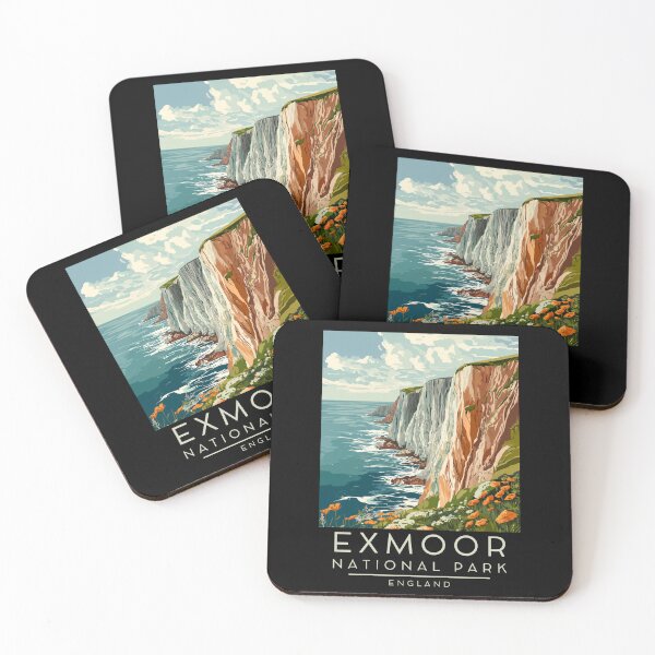Item preview, A Vintage Illustration of Exmoor National Park - England  designed and sold by GoodOldVintage.