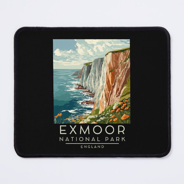 Item preview, A Vintage Illustration of Exmoor National Park - England designed and sold by GoodOldVintage.
