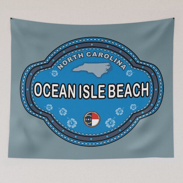 Item preview, Ocean Isle Beach NC North Carolina stitching effect emblem designed and sold by studioss76.