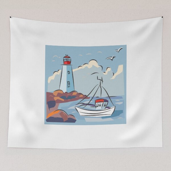 Item preview, Lighthouse Drawing and Illustration designed and sold by karyalangit.