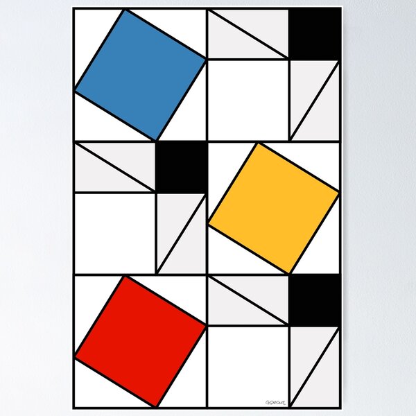 Item preview, Mondrian meets Pythagoras  & Fibonacci designed and sold by Gianni A. Sarcone.