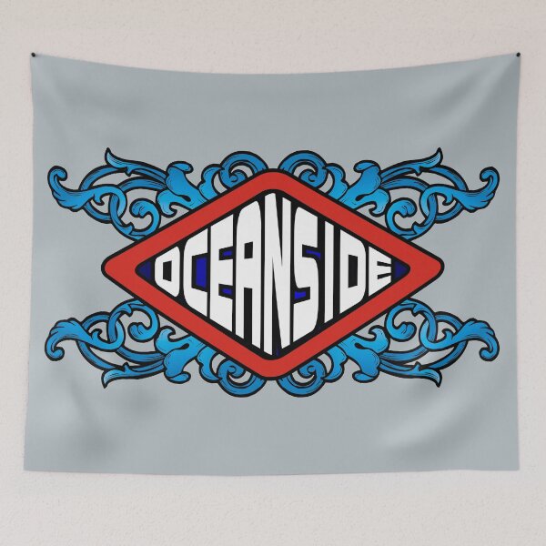 Item preview, Oceanside California retro sign designed and sold by studioss76.