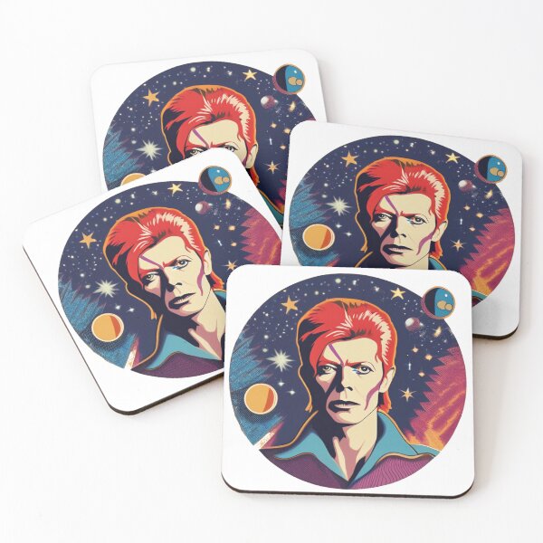 Artikelvorschau, Karikaturillustration basierend auf Künstlern wie David Bowie entworfen und verkauft von butikoshop.