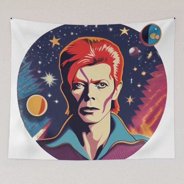 Artikelvorschau, Karikaturillustration basierend auf Künstlern wie David Bowie entworfen und verkauft von butikoshop.
