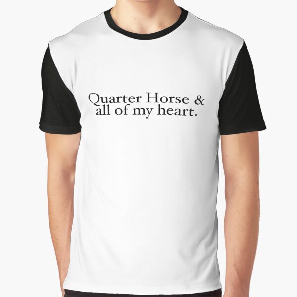 Aperçu de l'œuvre Quarter Horse et tout mon cœur. Un cheval, bien sûr... créée et vendue par WaffleOnDesigns.