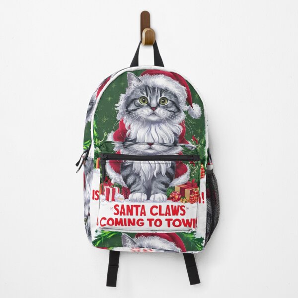 Item preview, Santa Claws Is Coming to Town - Fun Festive Cat Christmas Design designed and sold by asprse.