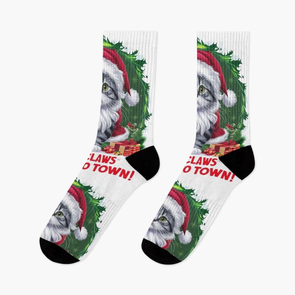 Item preview, Santa Claws Is Coming to Town - Fun Festive Cat Christmas Design designed and sold by asprse.