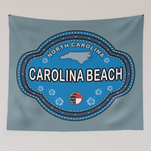 Item preview, Carolina Beach North Carolina stitching effect emblem designed and sold by studioss76.