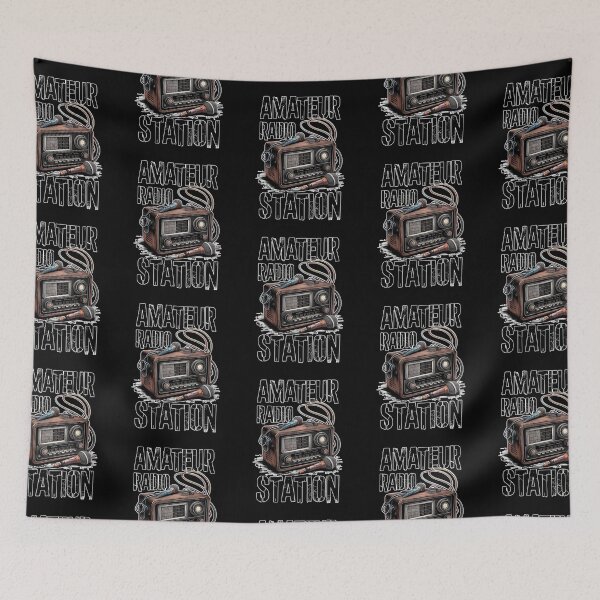 Item preview, Amateur Radio Station Vintage Style Design designed and sold by ArtFeverShop.