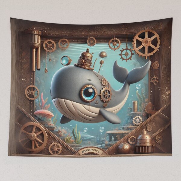 Item preview, Steampunk Minke Whale designed and sold by Sillytoe.