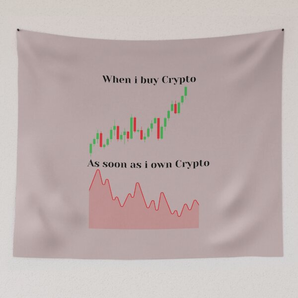 Item preview, Crypto Investor Quote: 'When I Buy Crypto, When I Hold Crypto' - Perfect for HODLers | Crypto Lover Gift | Cryptocurrency Enthusiast Design designed and sold by PrintPixDesigns.