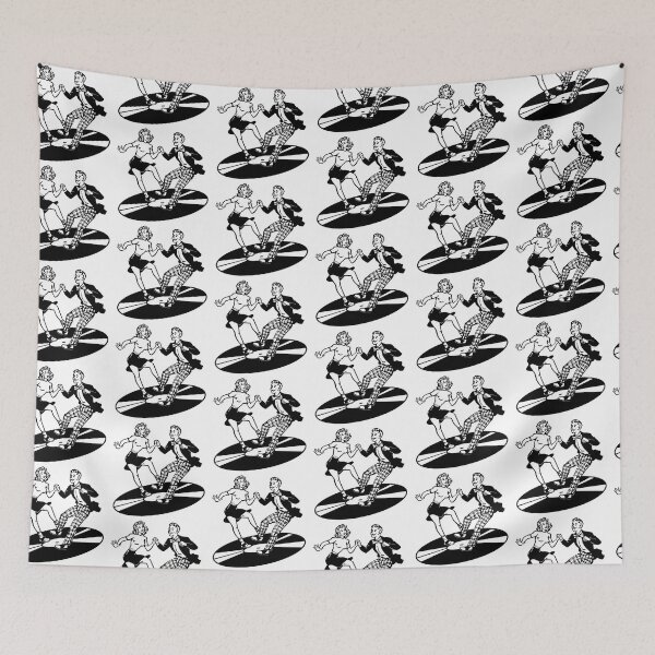 Item preview, be bop dancing 50s couple dancing on record designed and sold by PIXEL POP DESIGNS - Beyond the Norm!.