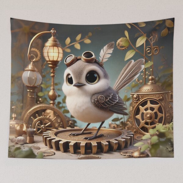 Item preview, Steampunk Mockingbird designed and sold by Sillytoe.