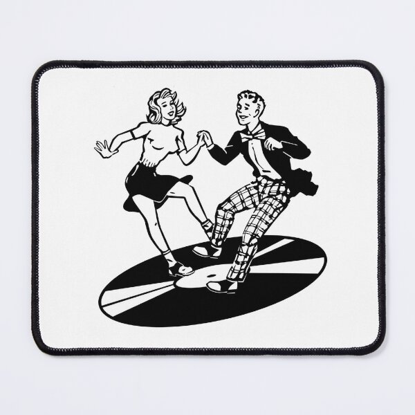 Item preview, be bop dancing 50s couple dancing on record designed and sold by PIXEL POP DESIGNS - Beyond the Norm!.