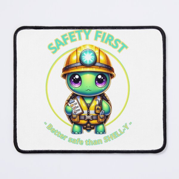 Item preview, Safety First Kawaii Turtle - Better Safe Than Shell-y designed and sold by Guesso.