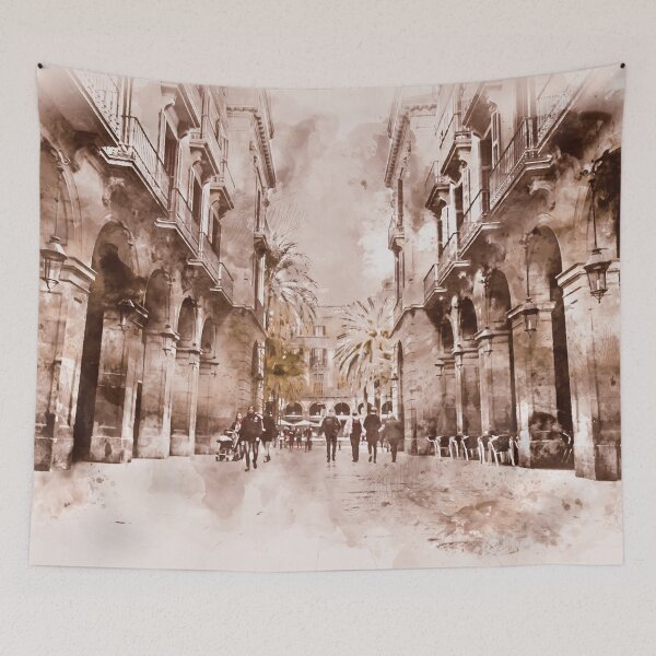 Item preview, Barcelona, Streets designed and sold by AM FineArtPrints.