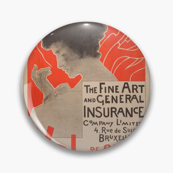 Item preview, Art Noveau Insurance Ad 1876 designed and sold by Teerlinck.