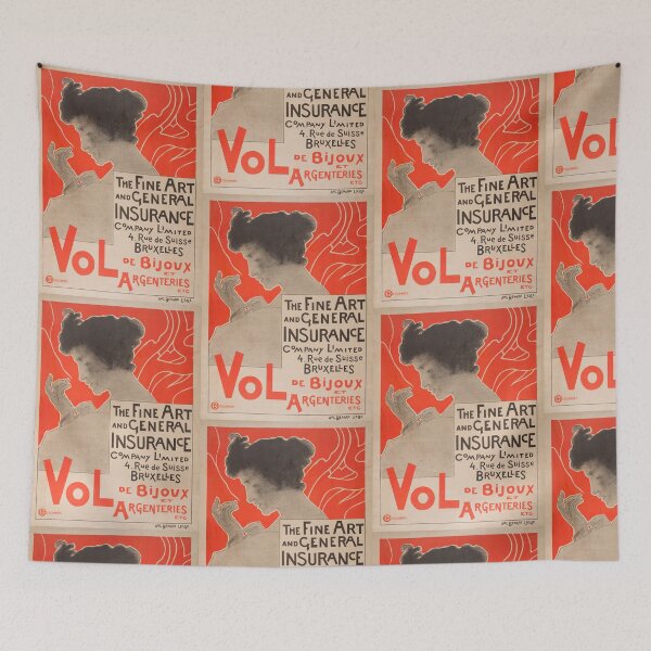 Item preview, Art Noveau Insurance Ad 1876 designed and sold by Teerlinck.