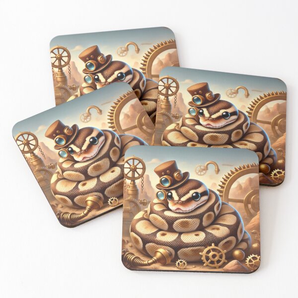 Item preview, Steampunk Mojave Ball Python designed and sold by Sillytoe.