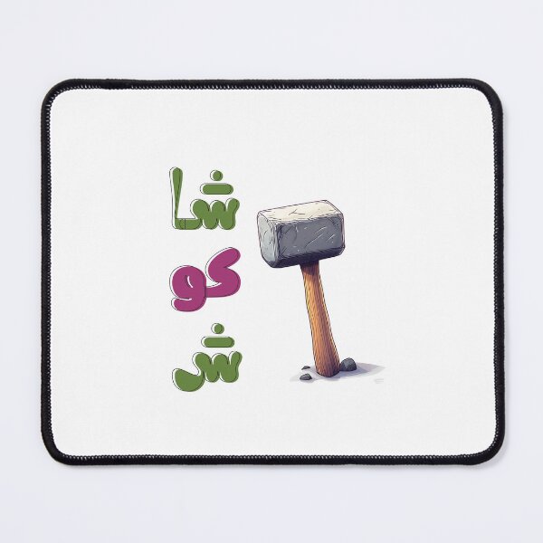 Item preview, Nailed It: The Cutest Hammer for DIY Fun and Creative Vibes! شاكوش ومطرقة وبرغي ومسمار بالعربي العامي مضحك designed and sold by FUNqoosh.