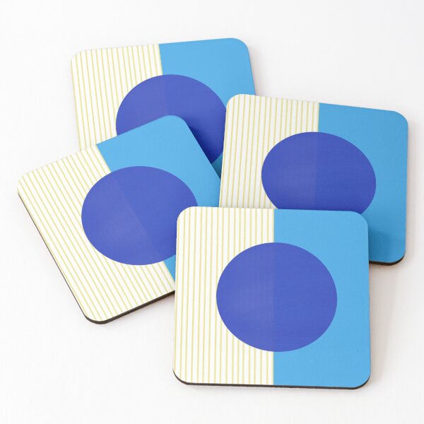 Item preview, Abstract Artwork Featuring Blue Circle Geometric Background designed and sold by Beautiful art store.