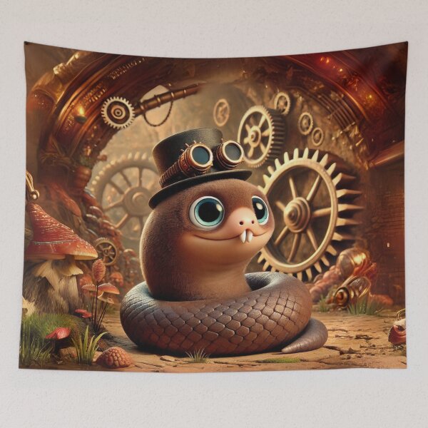 Item preview, Steampunk Mole Snake designed and sold by Sillytoe.