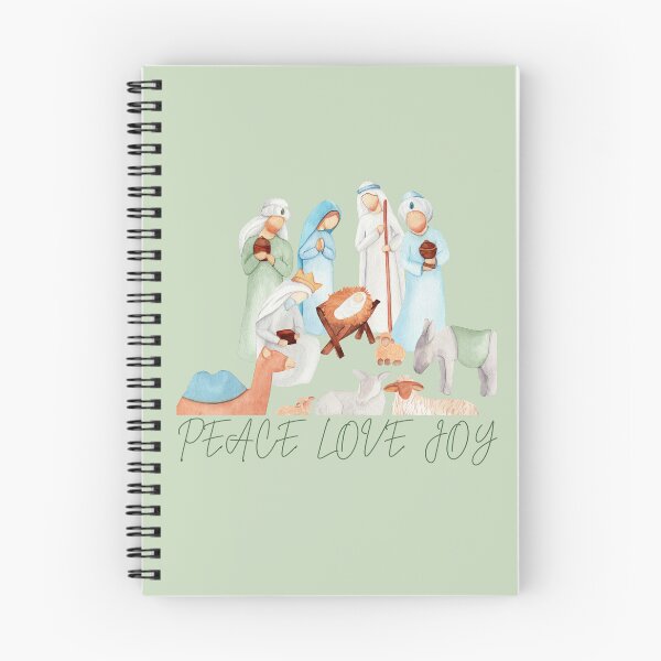 Item preview, Peace Love Joy Nativity Scene in Pastels designed and sold by Growyld.