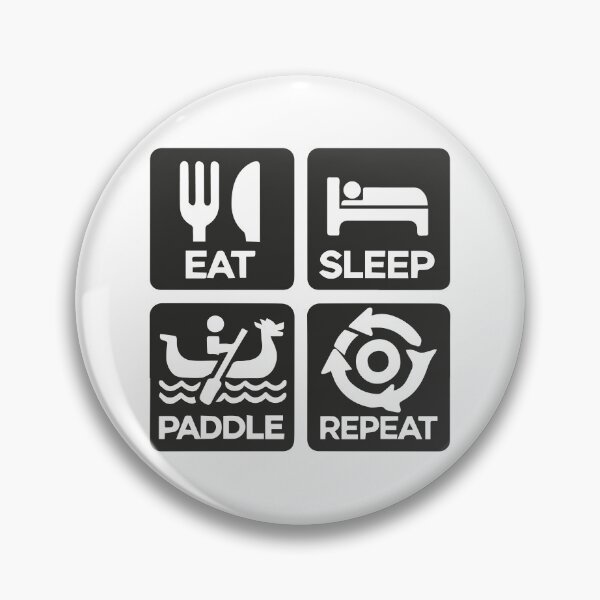 Item preview, Eat Sleep Paddle Repeat - Dragon Boat Racing Motivation designed and sold by chantastical.