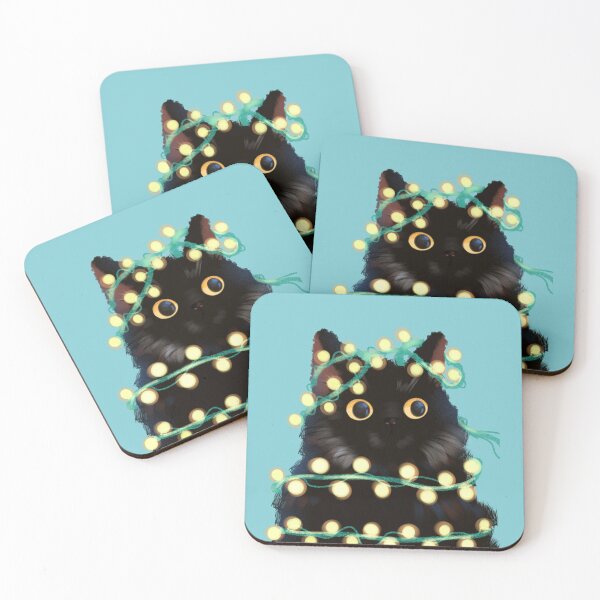 Item preview, Tangled black cat designed and sold by nabilustra.