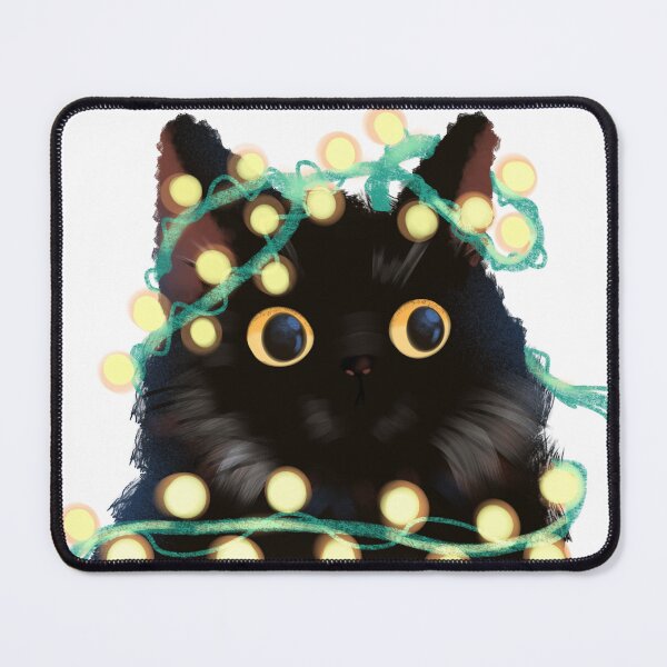 Item preview, Tangled black cat designed and sold by nabilustra.