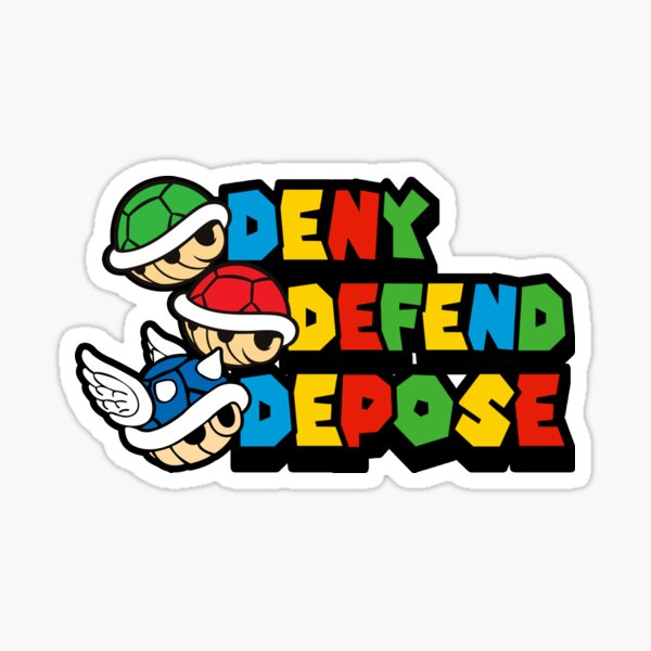 Item preview, Deny Defend Depose Shells designed and sold by SuperFunFactory.
