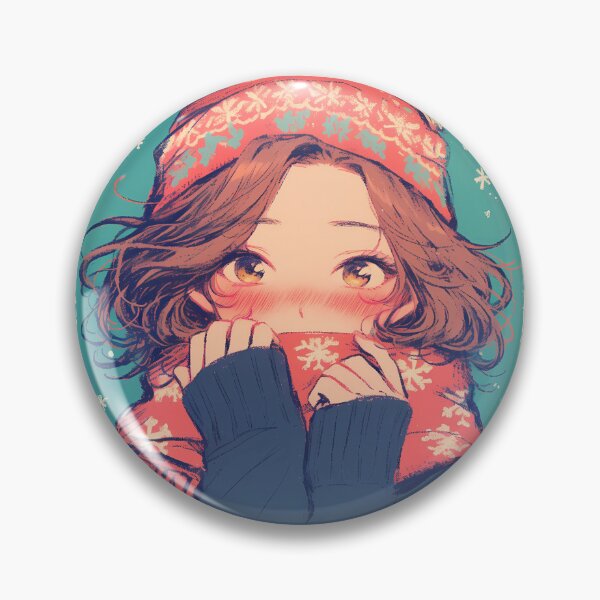 Item preview, Snug Anime Girl Winter Art  designed and sold by AwesomeAiArt.