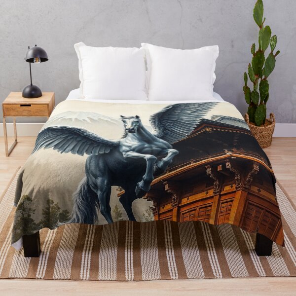 Item preview, Grey Pegasus Landing designed and sold by Skye Ryan-Evans.