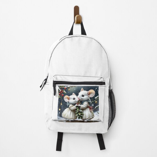 Item preview, Pair of little mice, under the snow, with a bunch of mistletoe designed and sold by Magic3D.