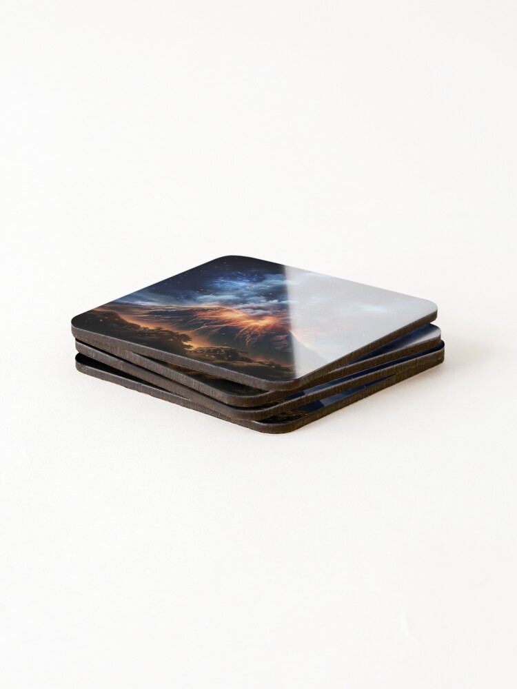 Thumbnail 4 of 5, Coasters (Set of 4), Volcanic Eruption designed and sold by Rtymer.