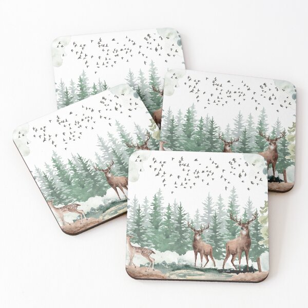 Item preview, Deers in forest designed and sold by Showstroopart Christian Velazquez.